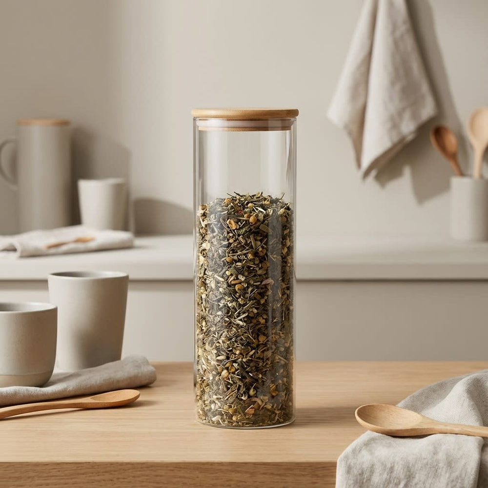 vios Airtight Borosilicate Glass Storage Jar | Preserves Food Quality