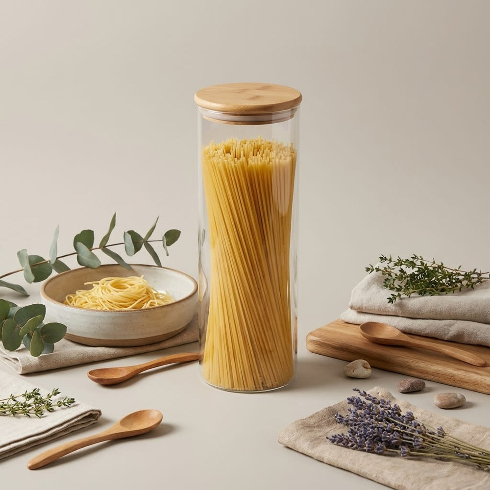 vios Airtight Borosilicate Glass Storage Jar | Preserves Food Quality