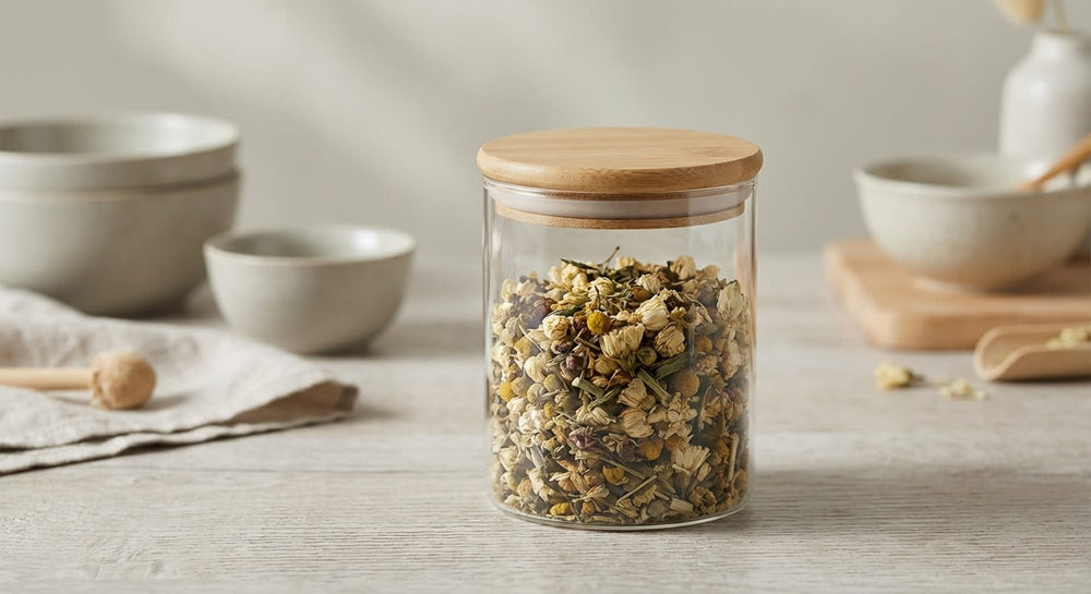 vios Airtight Borosilicate Glass Storage Jar | Preserves Food Quality