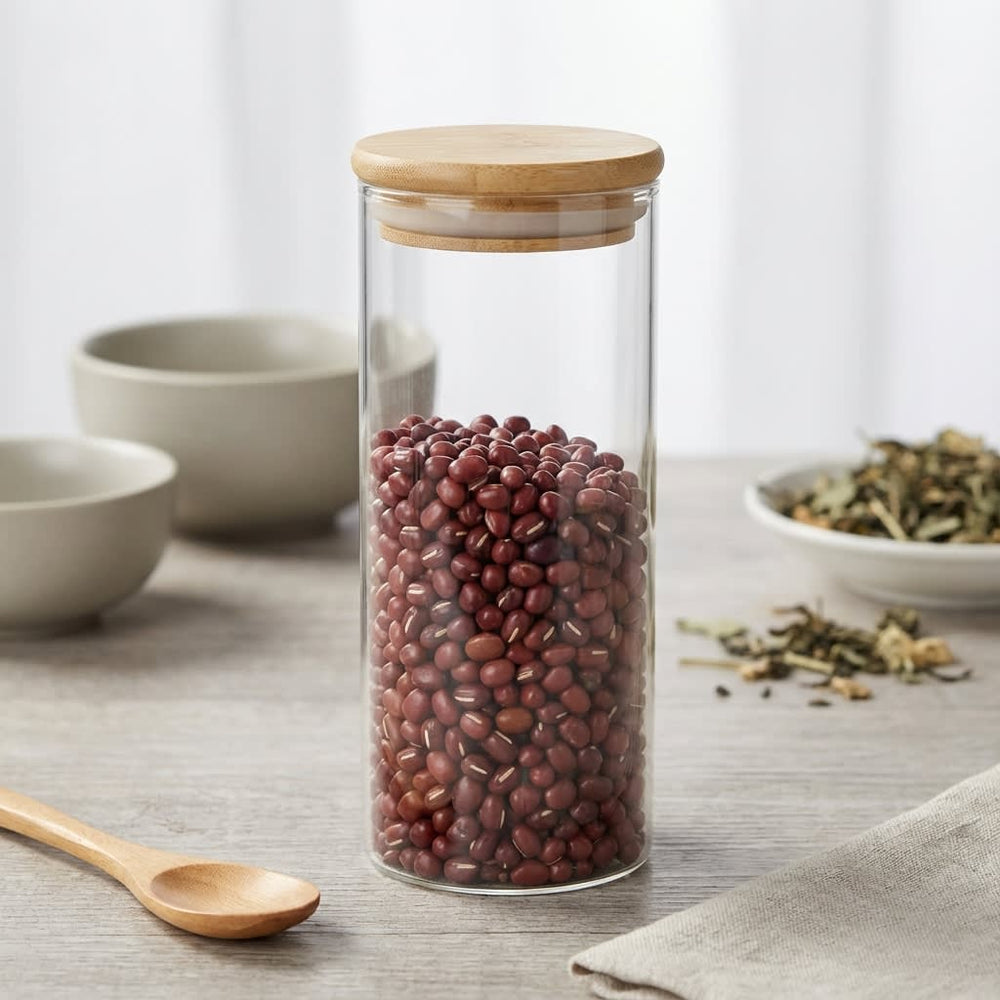 vios Airtight Borosilicate Glass Storage Jar | Preserves Food Quality