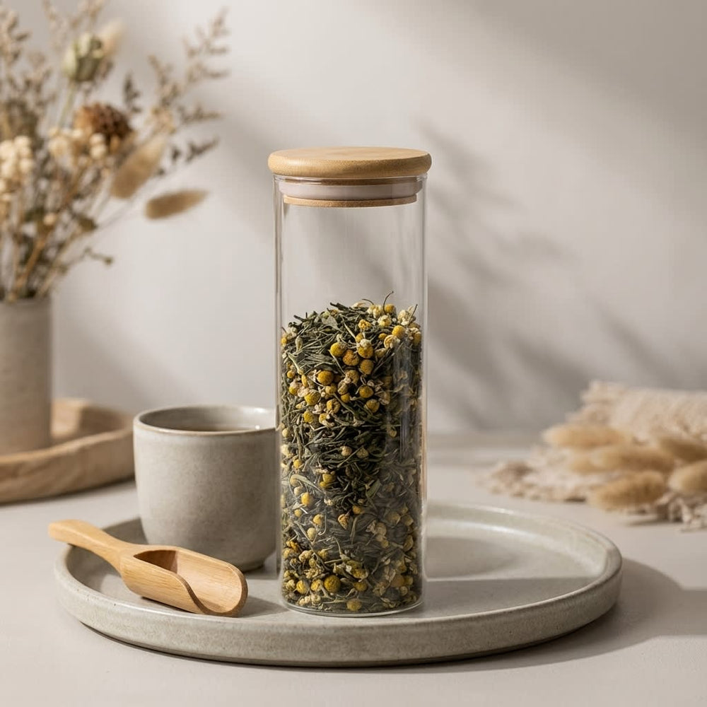 vios Airtight Borosilicate Glass Storage Jar | Preserves Food Quality