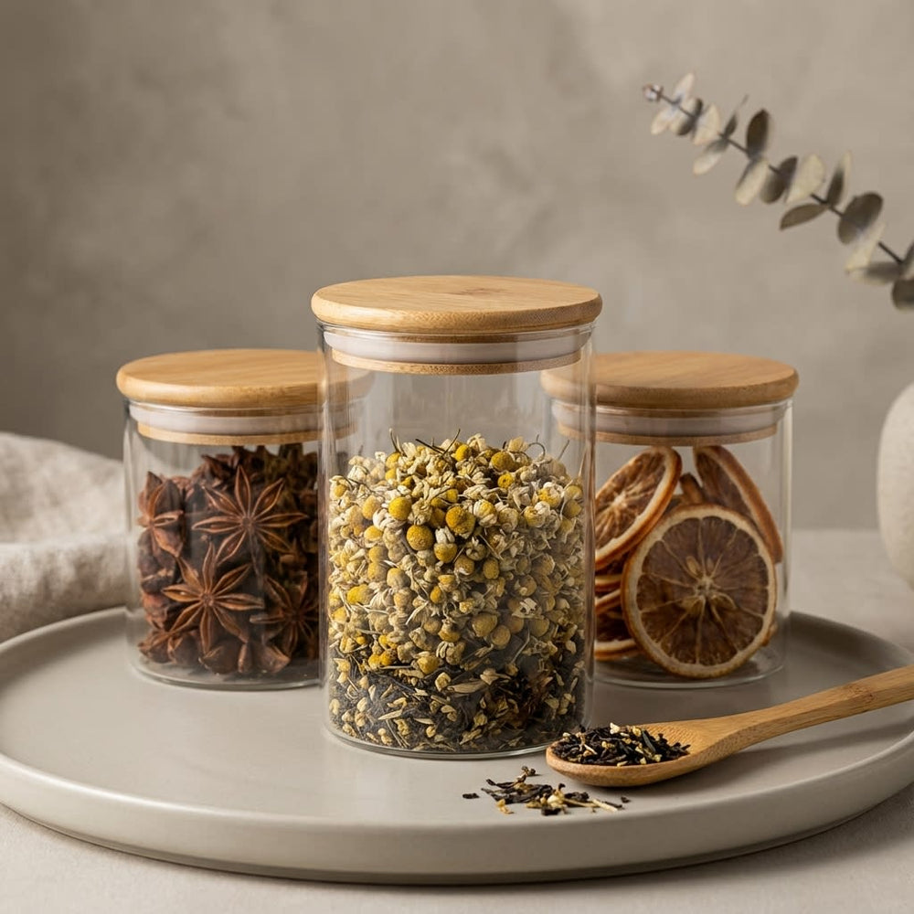 vios Airtight Borosilicate Glass Storage Jar | Preserves Food Quality