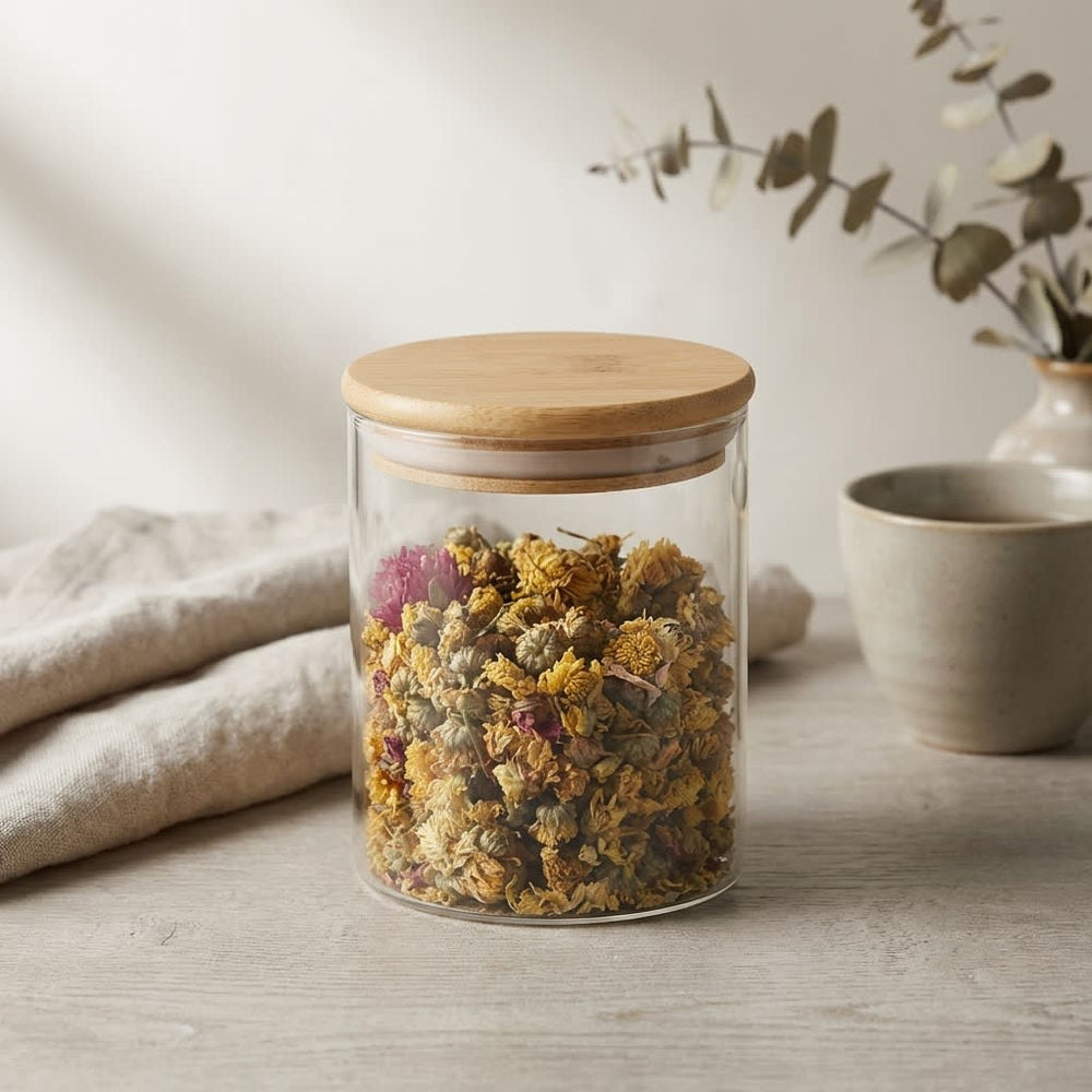 vios Airtight Borosilicate Glass Storage Jar | Preserves Food Quality