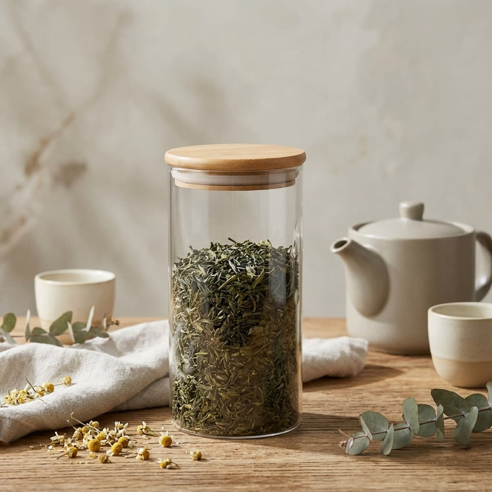 vios Airtight Borosilicate Glass Storage Jar | Preserves Food Quality