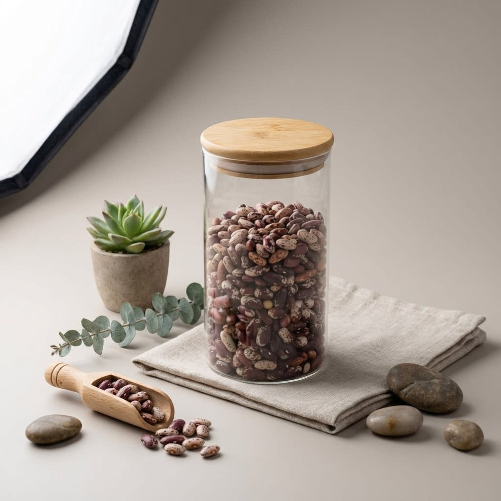 vios Airtight Borosilicate Glass Storage Jar | Preserves Food Quality