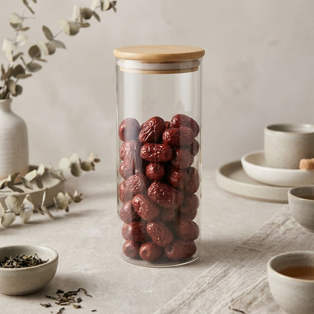 vios Airtight Borosilicate Glass Storage Jar | Preserves Food Quality