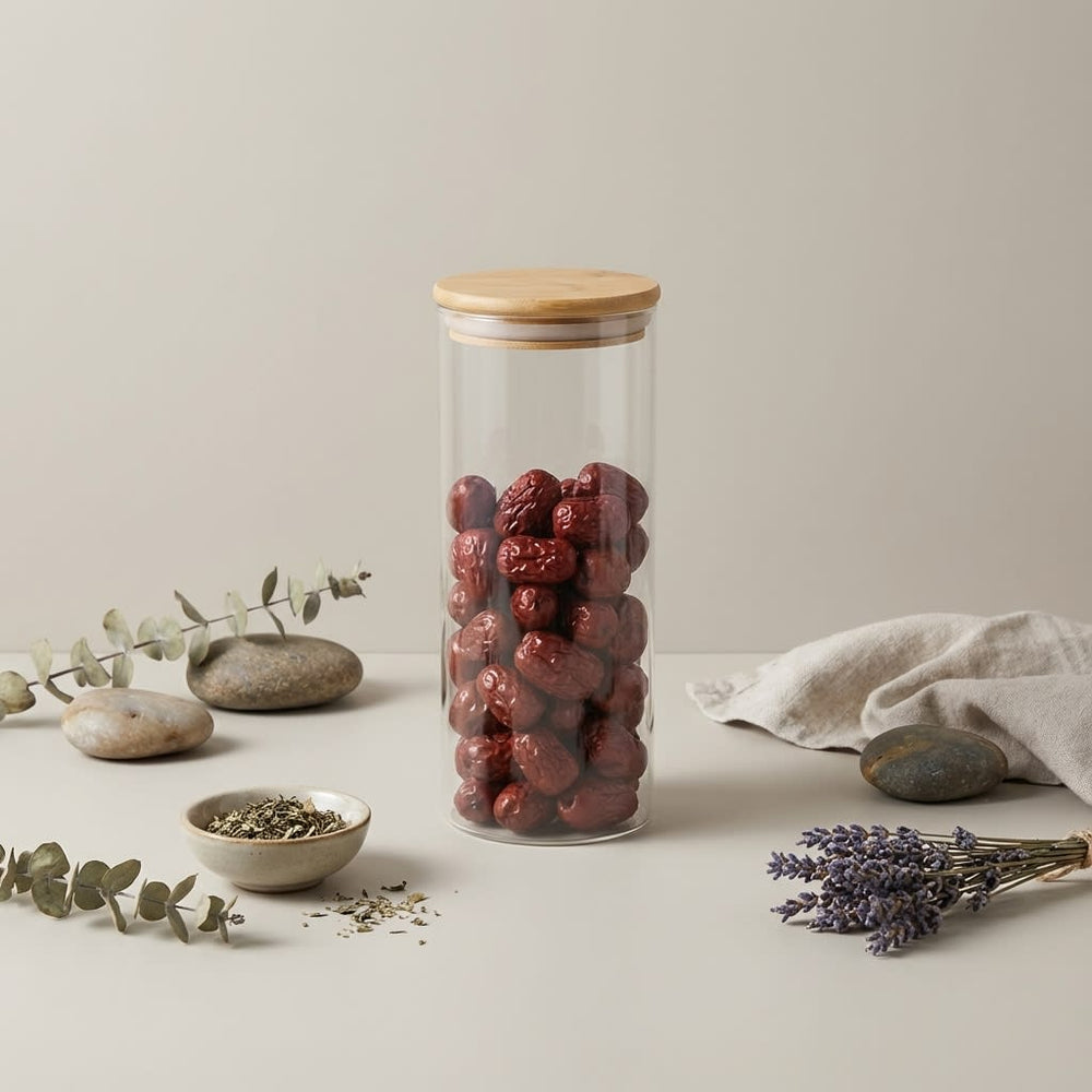 vios Airtight Borosilicate Glass Storage Jar | Preserves Food Quality
