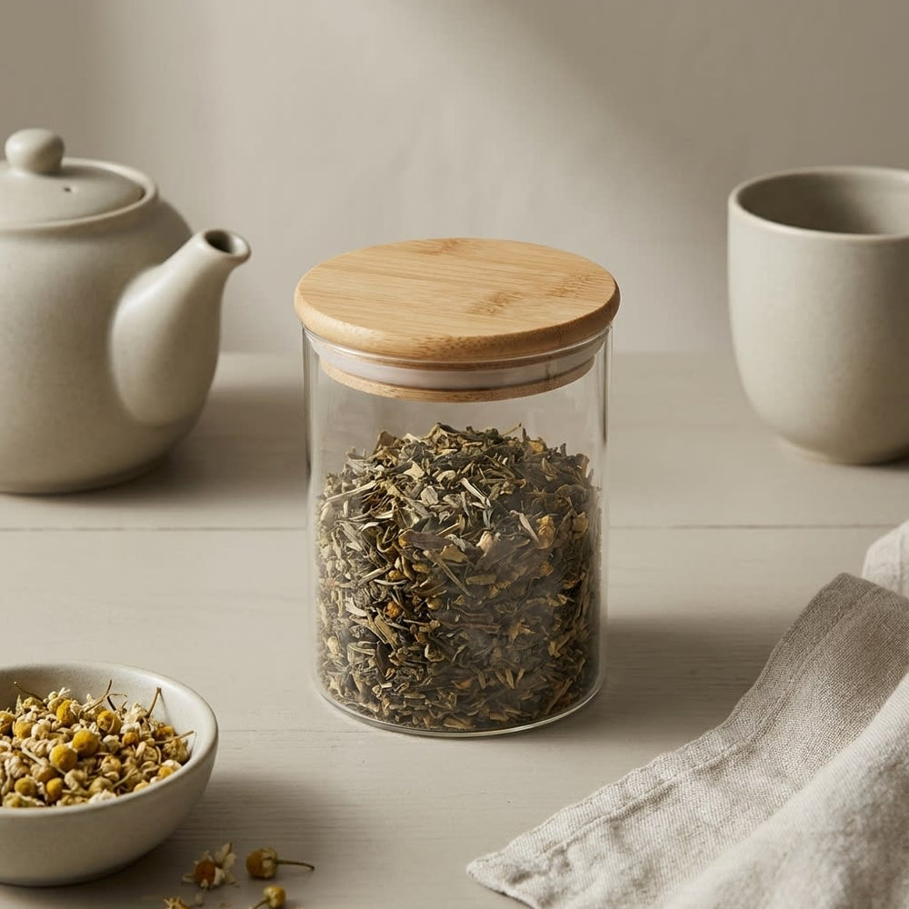 vios Airtight Borosilicate Glass Storage Jar | Preserves Food Quality