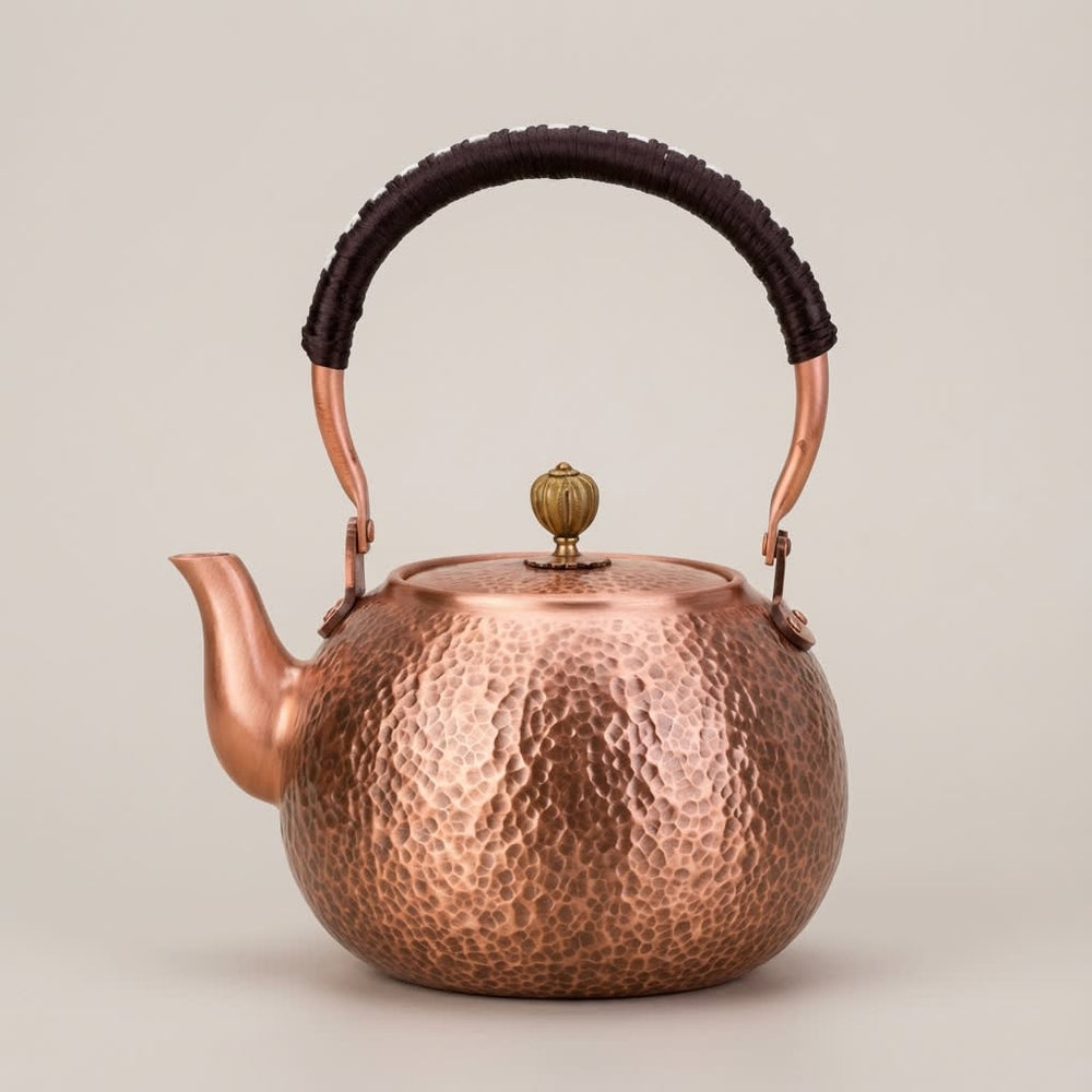vios Hammered Copper Tea Kettle Stovetop | Pure Copper Health