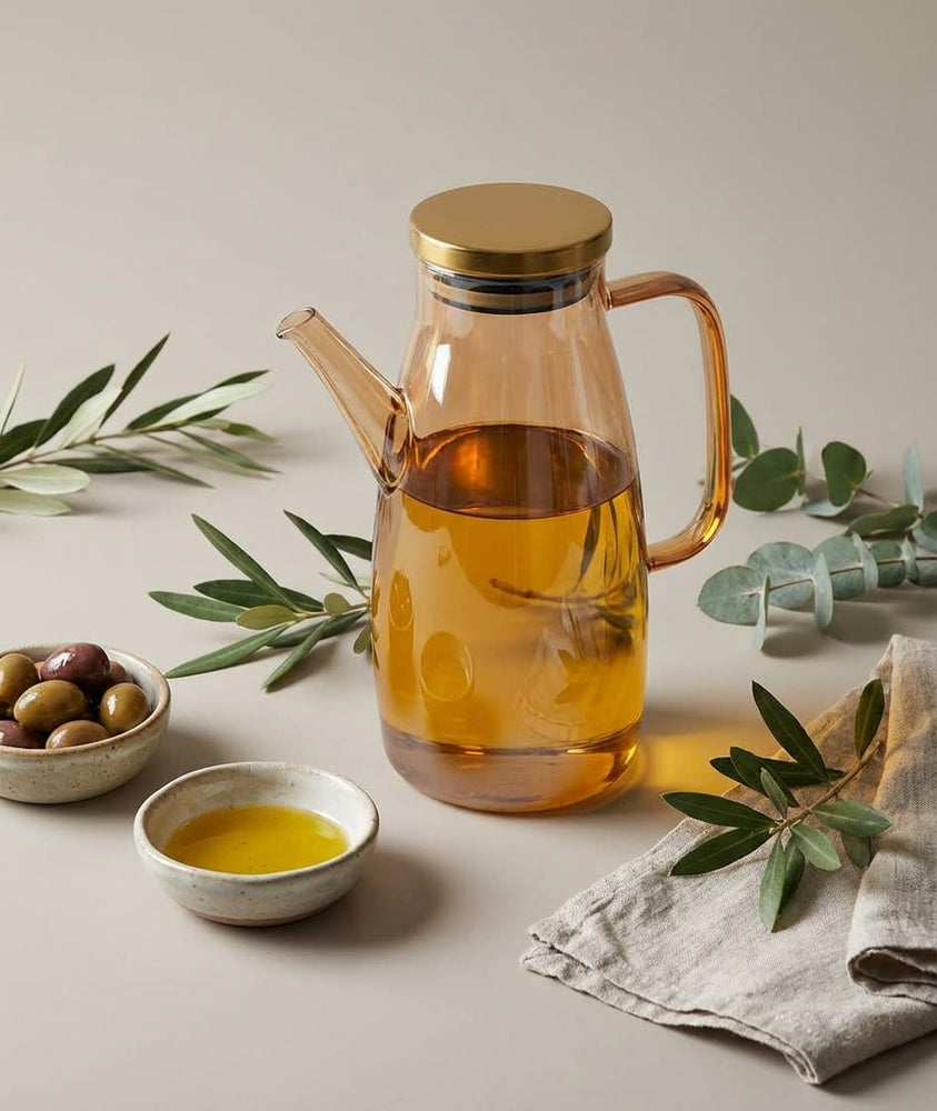 vios Borosilicate Glass Oil Dispenser | Precise Pour Control