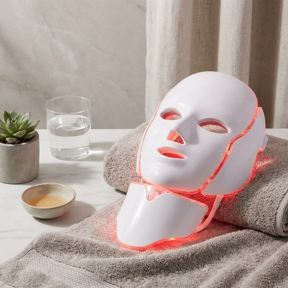 vios LED Light Therapy Mask Neck | Anti-Aging Skincare
