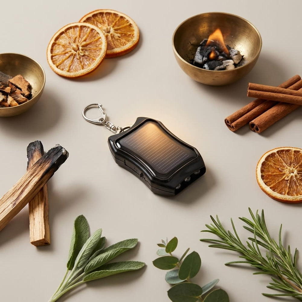 vios Solar Keychain Flashlight Charger | Stay Connected Safe