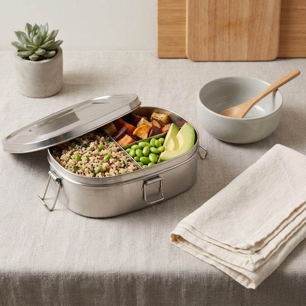vios Stainless Steel Bento Box | Fresh Meals Secure