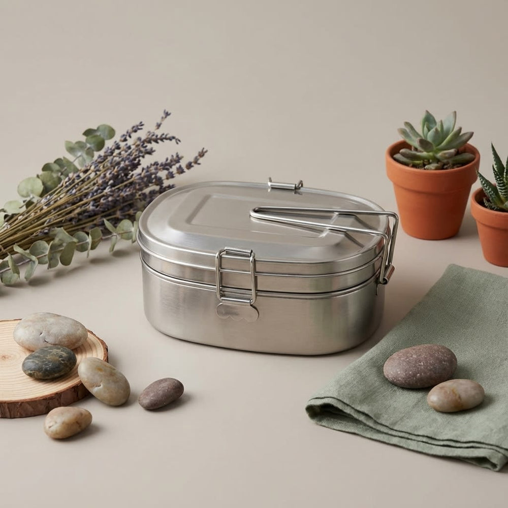 vios Stainless Steel Bento Box | Fresh Meals Secure