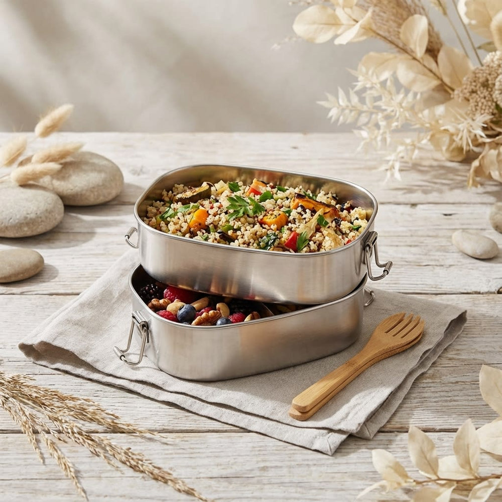 vios Stainless Steel Bento Box | Fresh Meals Secure