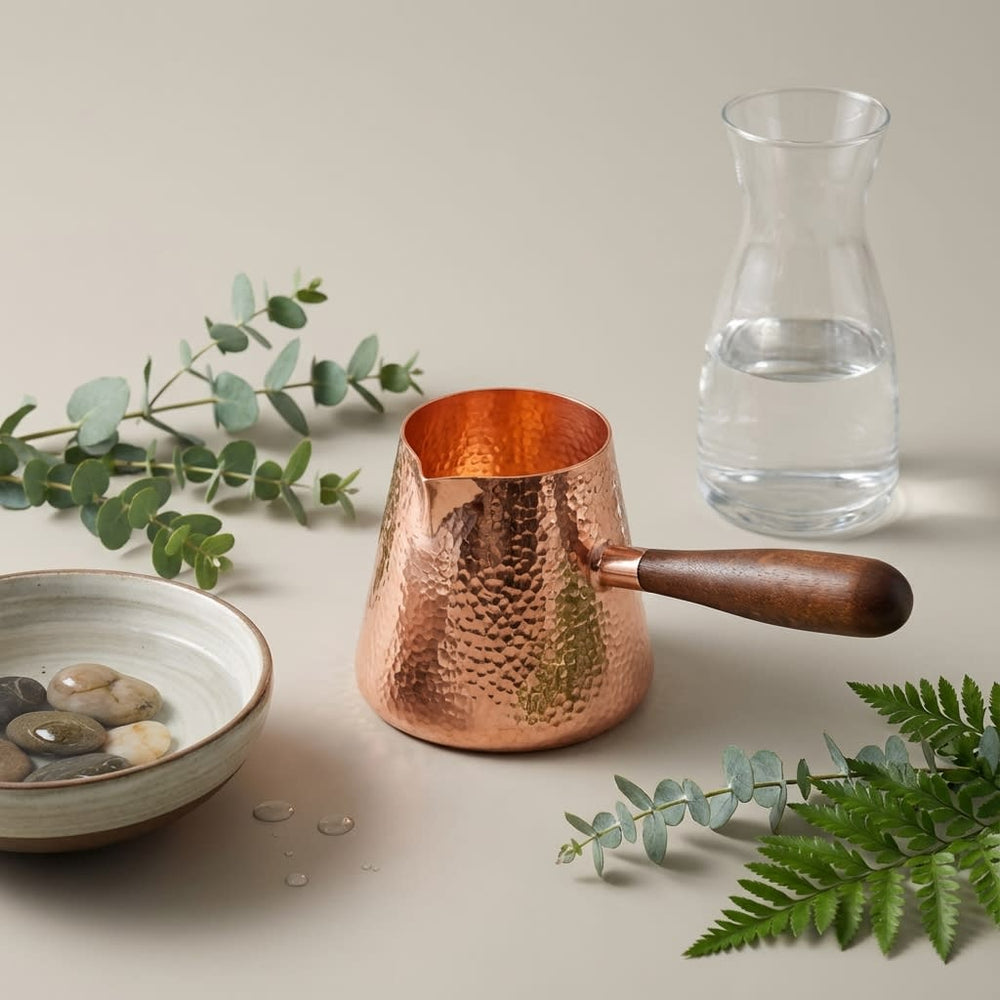 vios Hammered Copper Pitcher | Natural Water Alkalizer