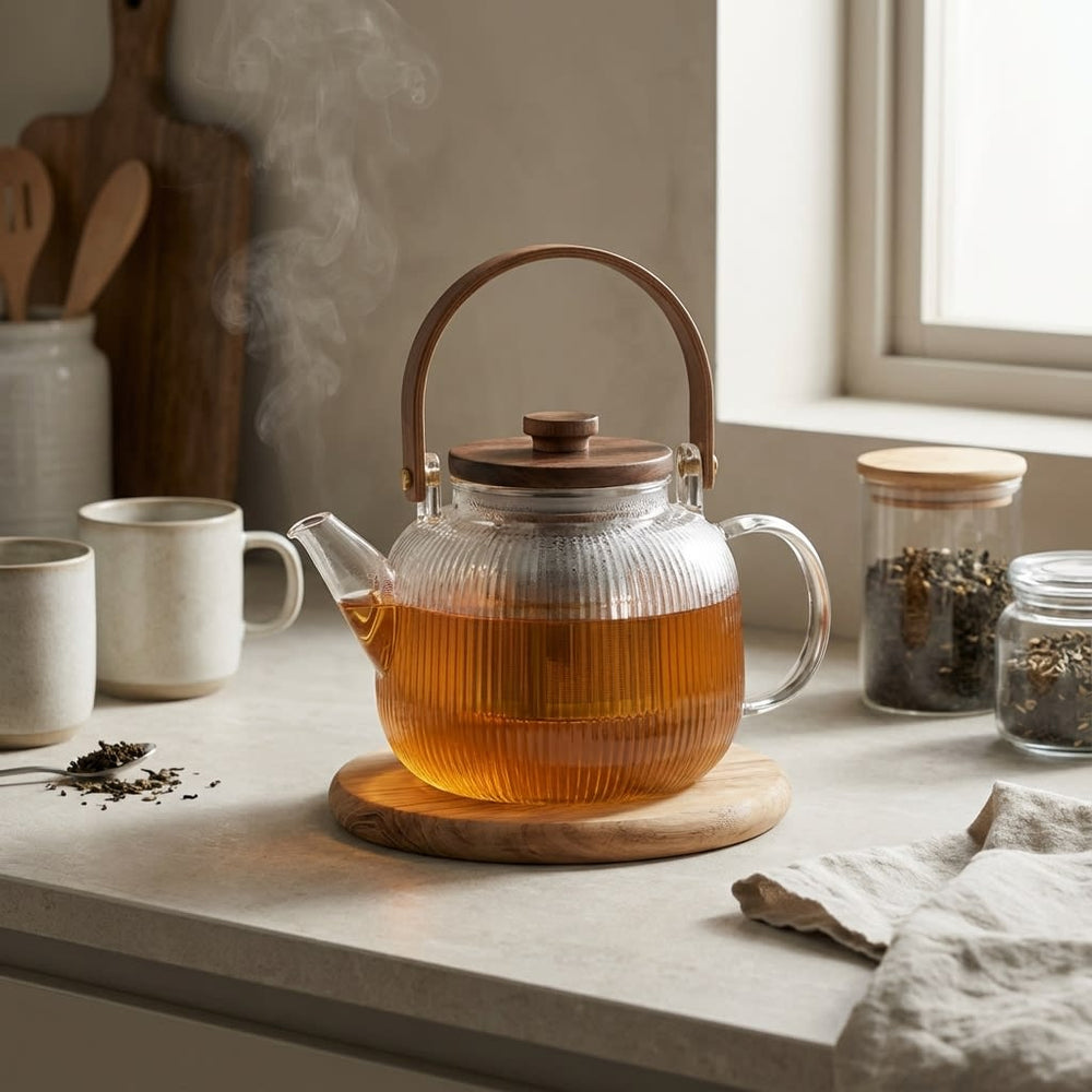 vios Borosilicate Glass Teapot & Infuser | Pure Safe Healthy